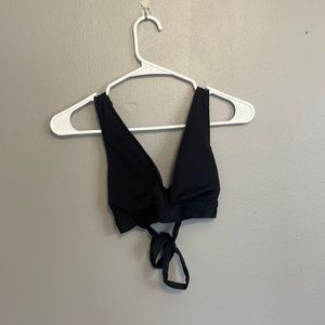 black bikini top